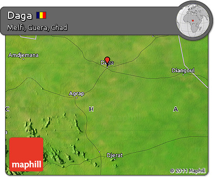 Satellite Map of Daga