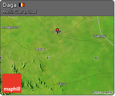 Satellite Map of Daga