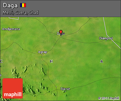 Satellite Map of Daga