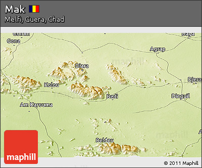 Physical Panoramic Map of Mak