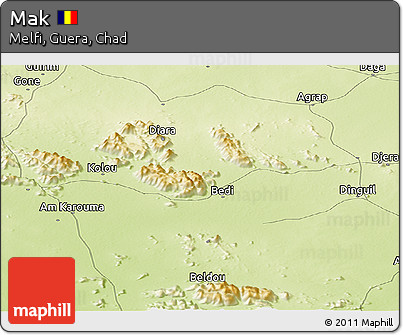 Physical Panoramic Map of Mak