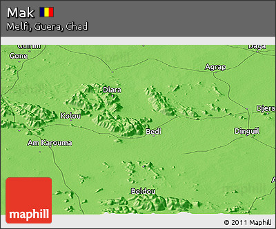 Political Panoramic Map of Mak
