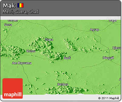 Political Panoramic Map of Mak