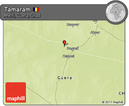 Physical 3D Map of Tamaram
