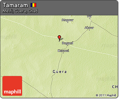 Physical 3D Map of Tamaram