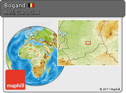 Physical Location Map of Bogand