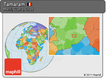 Political Location Map of Tamaram