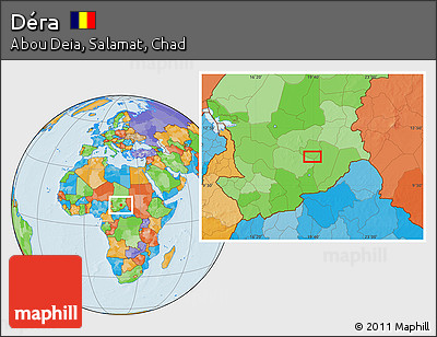 Political Location Map of Déra