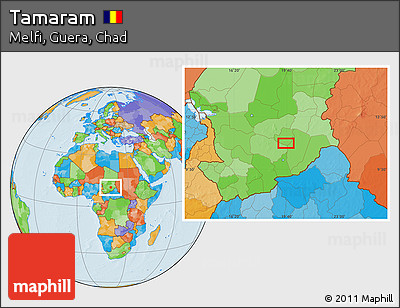 Political Location Map of Tamaram