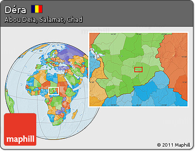 Political Location Map of Déra