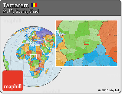Political Location Map of Tamaram