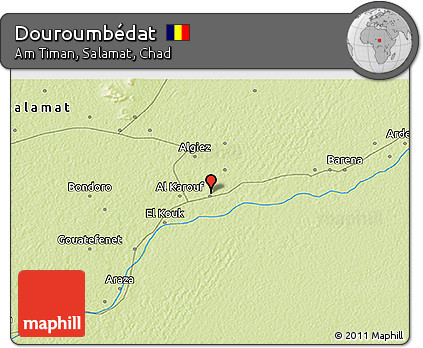 Physical 3D Map of Douroumbédat