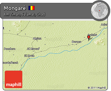Physical 3D Map of Mongaré
