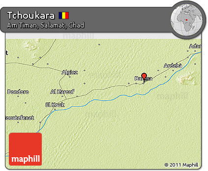 Physical 3D Map of Tchoukara