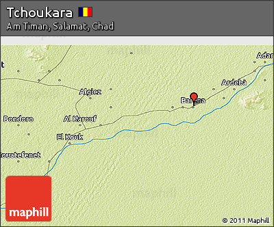 Physical 3D Map of Tchoukara