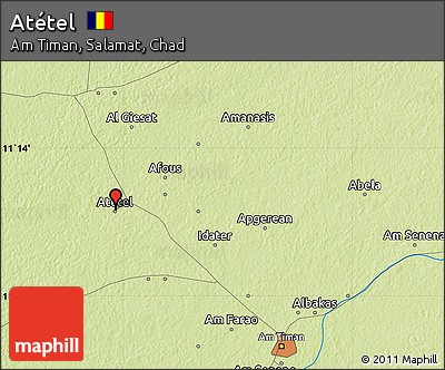 Physical Map of Atétel