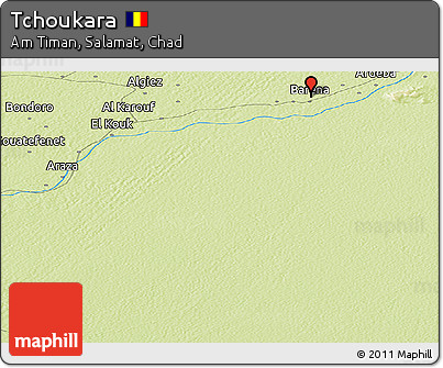 Physical Panoramic Map of Tchoukara