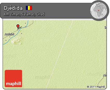 Physical 3D Map of Djédida