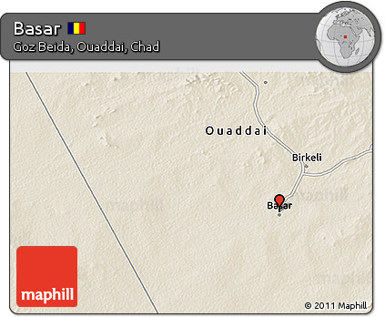 Shaded Relief 3D Map of Basar
