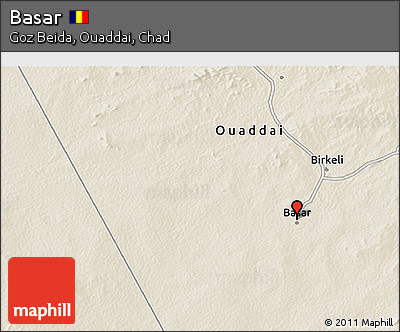Shaded Relief 3D Map of Basar