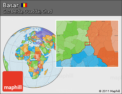 Political Location Map of Basar