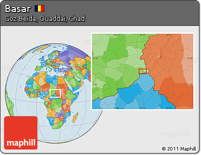 Political Location Map of Basar