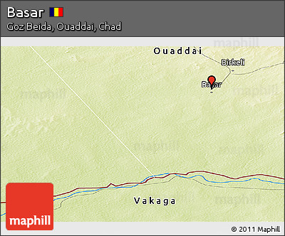 Physical Panoramic Map of Basar
