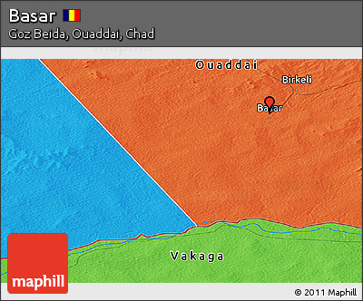 Political Panoramic Map of Basar