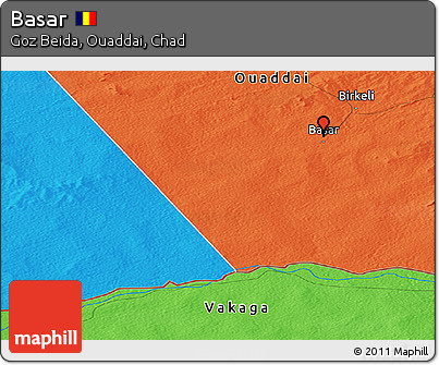 Political Panoramic Map of Basar