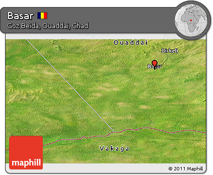 Satellite Panoramic Map of Basar