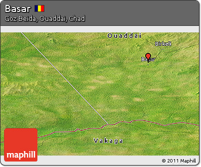 Satellite Panoramic Map of Basar