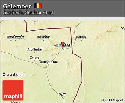 Physical 3D Map of Gélember