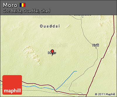 Physical 3D Map of Moro