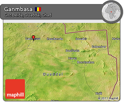 Satellite 3D Map of Ganmbasa