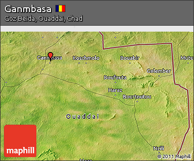 Satellite 3D Map of Ganmbasa