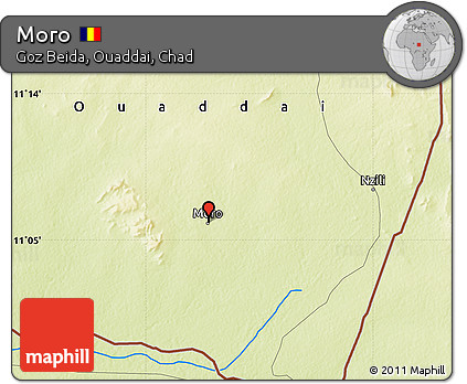 Physical Map of Moro