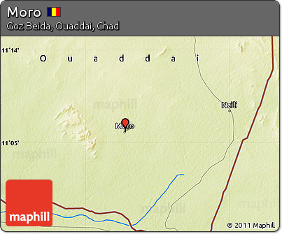 Physical Map of Moro