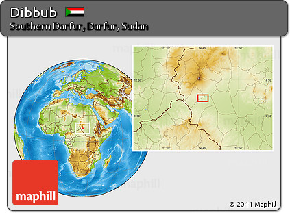 Physical Location Map of Dibbub