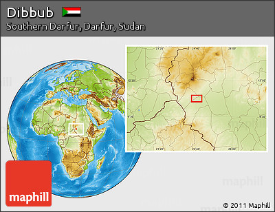Physical Location Map of Dibbub