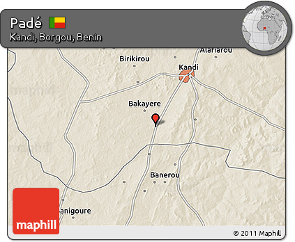 Shaded Relief 3D Map of Padé