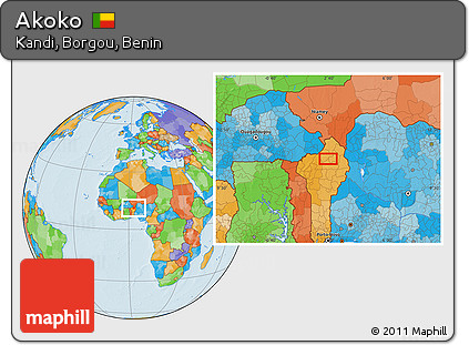 Political Location Map of Akoko