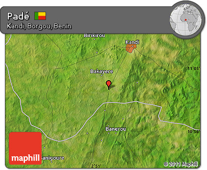 Satellite Map of Padé