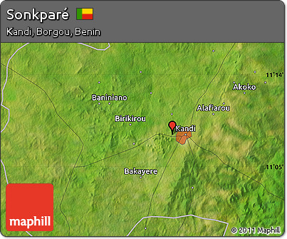 Satellite Map of Sonkparé