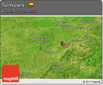 Satellite Panoramic Map of Sonkparé