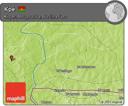 Physical 3D Map of Kpé