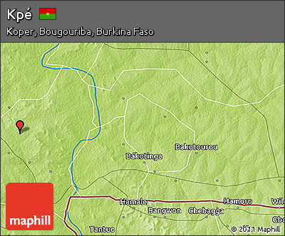 Physical 3D Map of Kpé