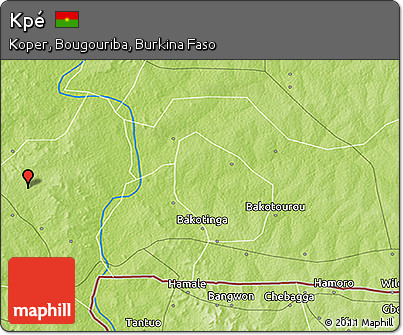 Physical 3D Map of Kpé