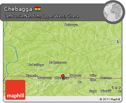 Physical Panoramic Map of Chebagga