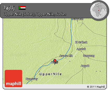 Physical 3D Map of Ḩajlīj