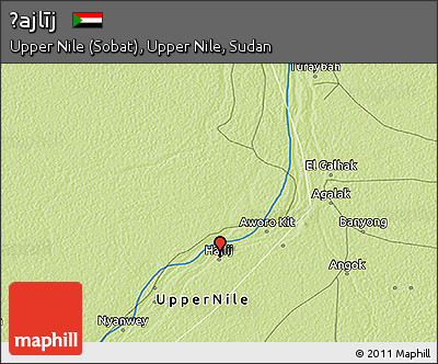 Physical 3D Map of Ḩajlīj